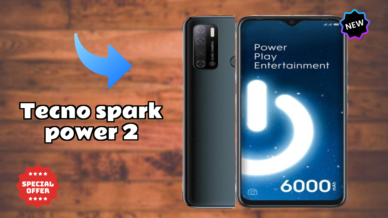 Tecno Spark Power 2 Display Technology: 7.0 Inches (17.78 Cm) Screen